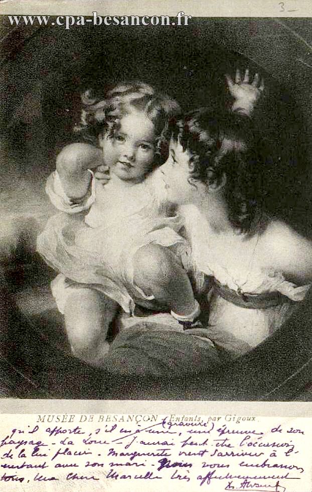 MUSÉE DE BESANÇON - Enfants, par Gigoux.